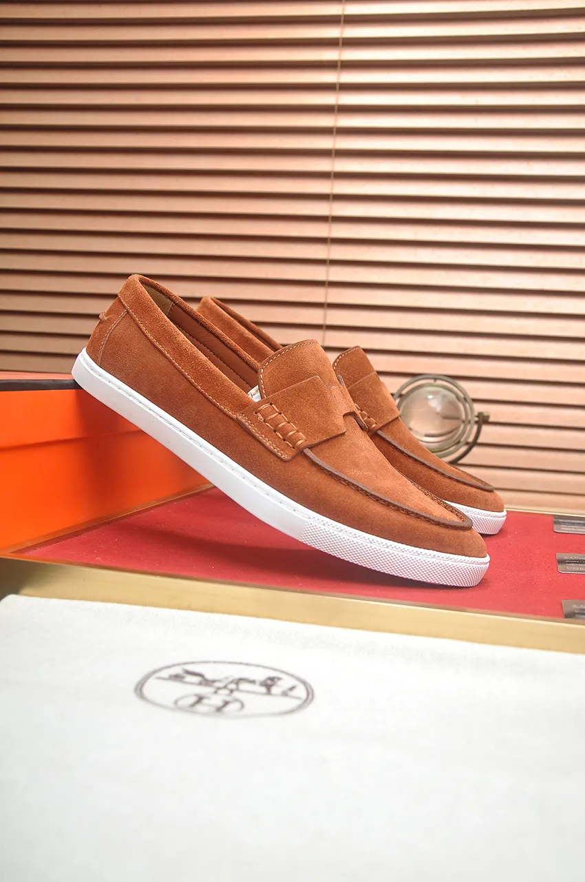Men's shoes💰540💶[HERMES] (cowhide lining)🍀Italian top luxury🍀He does not pursue novel styles and gorgeous colors, but attracts the favor of successful men with his flawless, elegant and classic style. Formal leather shoes This very comfortable, simple and stable style allows you to easily match any style! The pattern is absolutely 1:1 refined from the original case, and we strive for excellence in materials, imported cowhide + cowhide lining💪💪💪extraordinary texture👍! .Code number: 39-45 (45 customized)